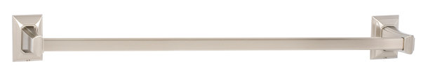 Geometric 1 Wall Mounted Towel Bar, Satin Nickel