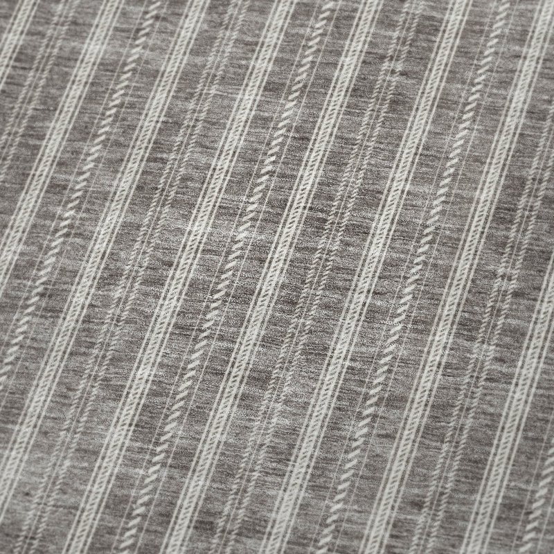 Jeté à rayures Addison Sherpa ASB929, Taupe, Rayé 3