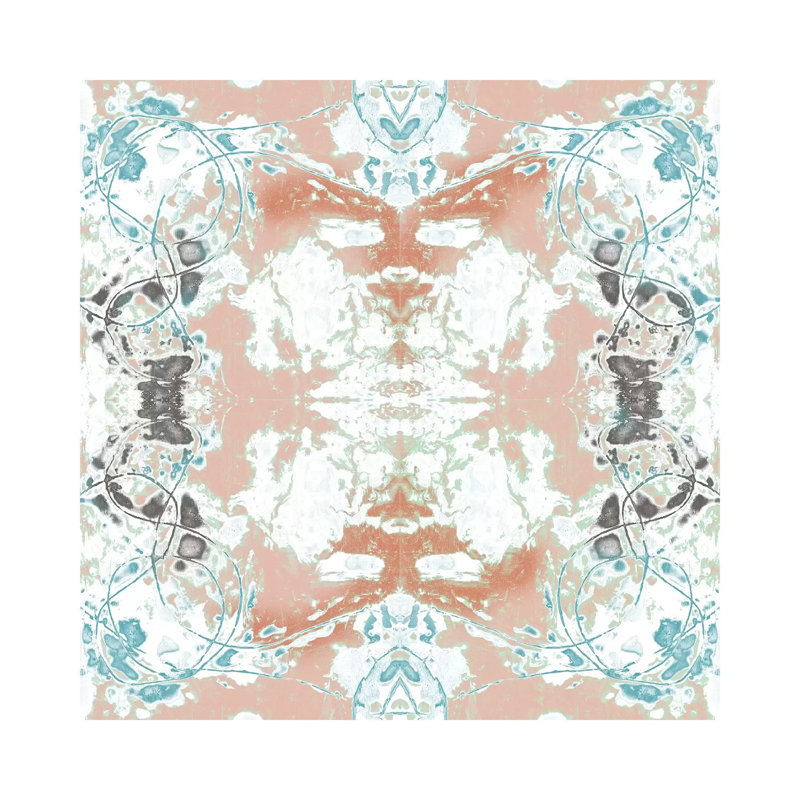 Pretty Mirror I by Jennifer Goldberger - Wrapped Canvas Painting, 93.98 cm H x 93.98 cm W x 1.91 cm D