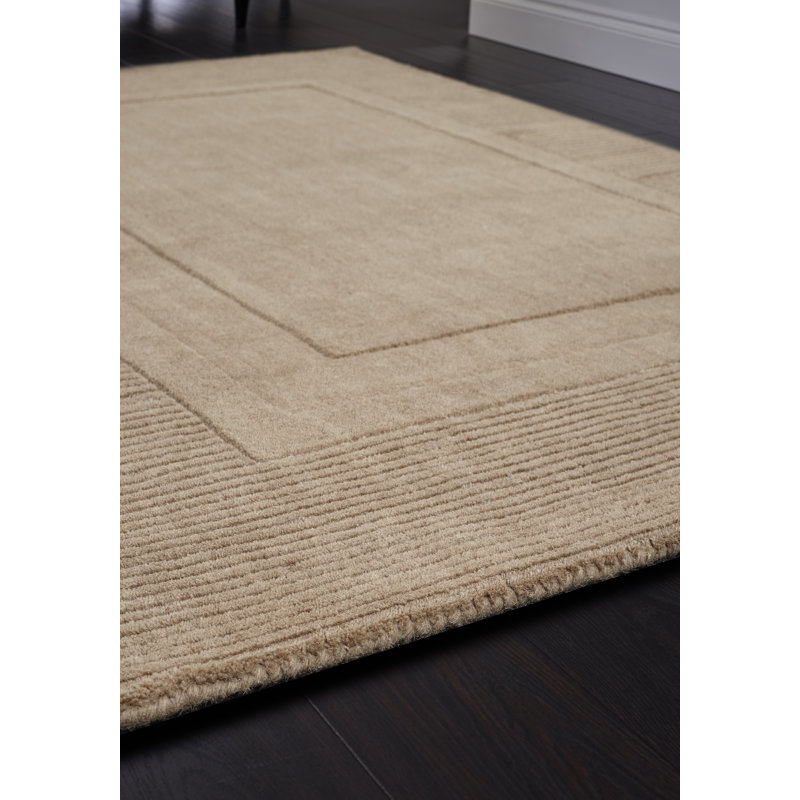 Hallberg Solid Colour Hand Woven Area Rug, Rectangle 120 x 170cm