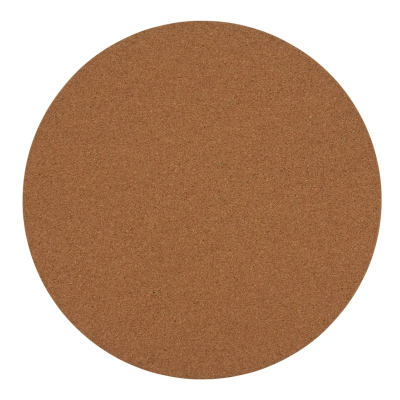 Napperons décoratifs en bois naturel avec panneau de fibres à densité moyenne 15 po, ensemble de 4 tapis de table 