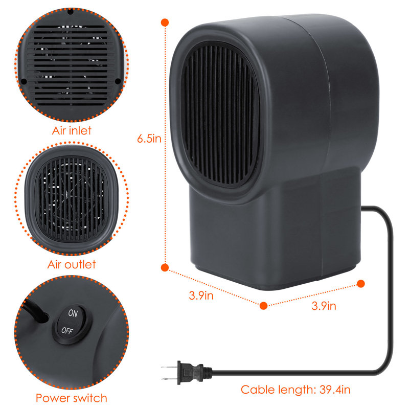 Chaufferette électrique 500 Watts Edge Collection