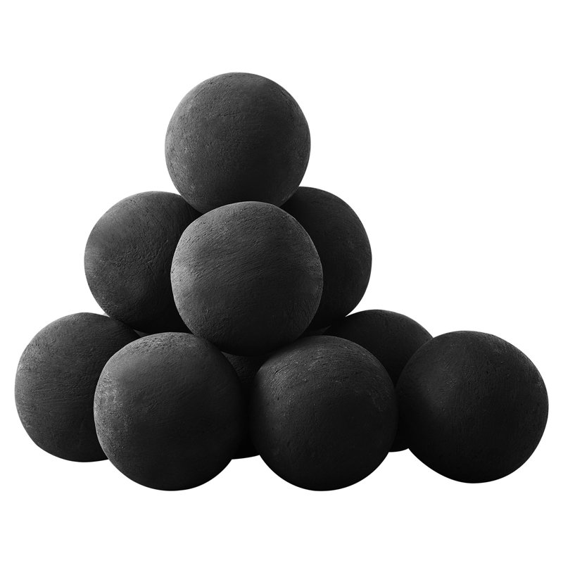 4 Inch 12 Pcs Ceramic Fire Balls Round Fire Stones Reusable Lava Rocks