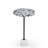 Sao Tome martini table with bone inlay