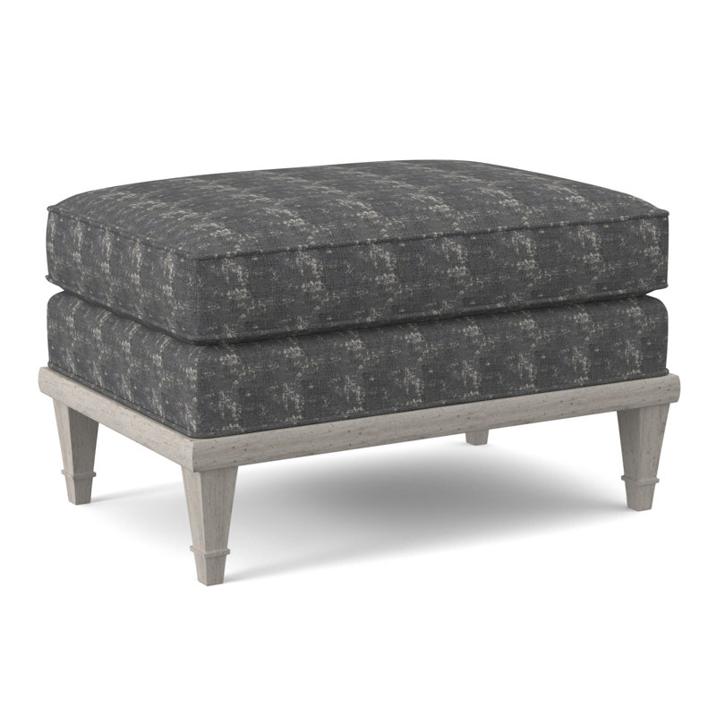 Dublin Ottoman, Elise Linen, Bisque