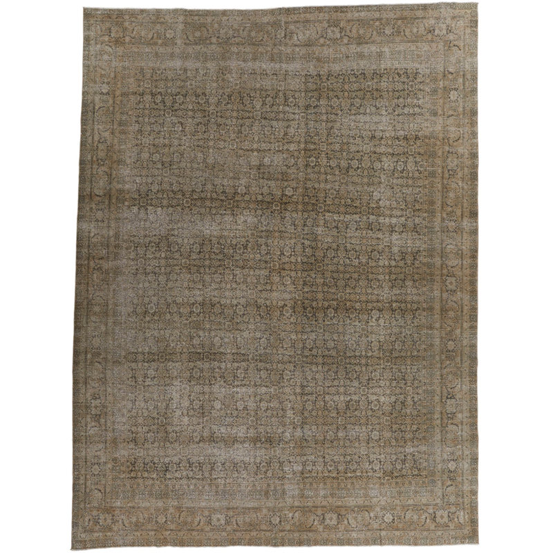 Tapis turc Oushak brun 10 x 13
