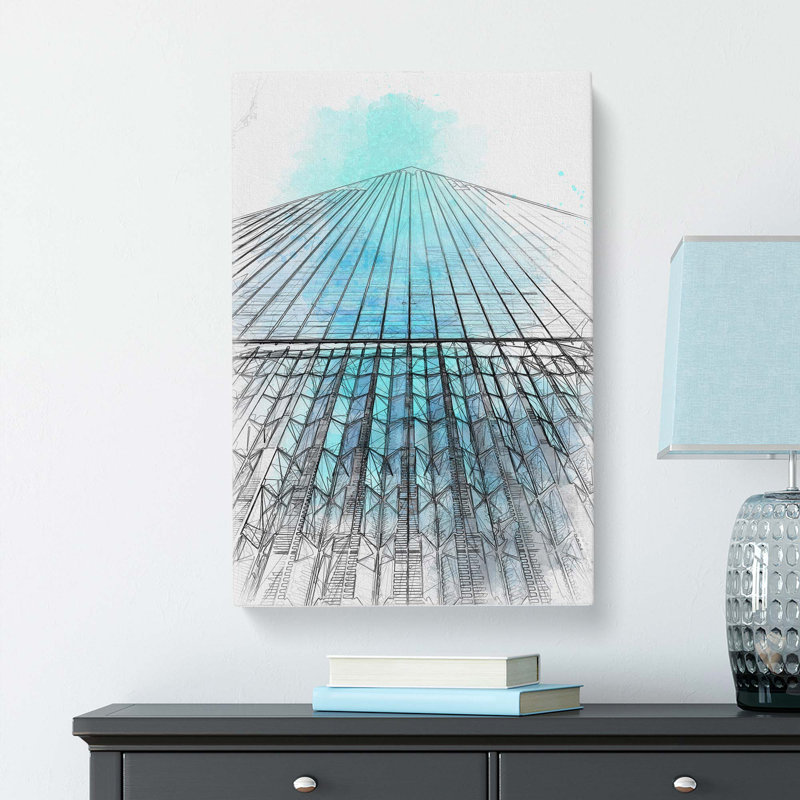 Ground Zero In New York City In Abstract - Wrapped Canvas Print, 76cm H x 50cm W x 3cm D