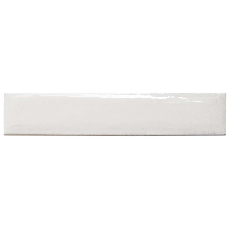 Paint 3x16 Glossy Porcelain Tile, Bianco White
