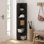 Sharee 5-Tier Freestanding Corner Shelf Bookcase, Bookshelf,