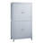Tall Grey Bathroom Storage Cabinet With 4 Doors, Adjustable Shelves, Make Full Use Of Space Freestanding Cabinet, Doors Versatile-1188655347