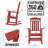 Oxing HDPE Outdoor Rocking Chair-1839034272
