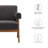 Lyra Fabric Armchair in Dark Gray Fabric-1927843125