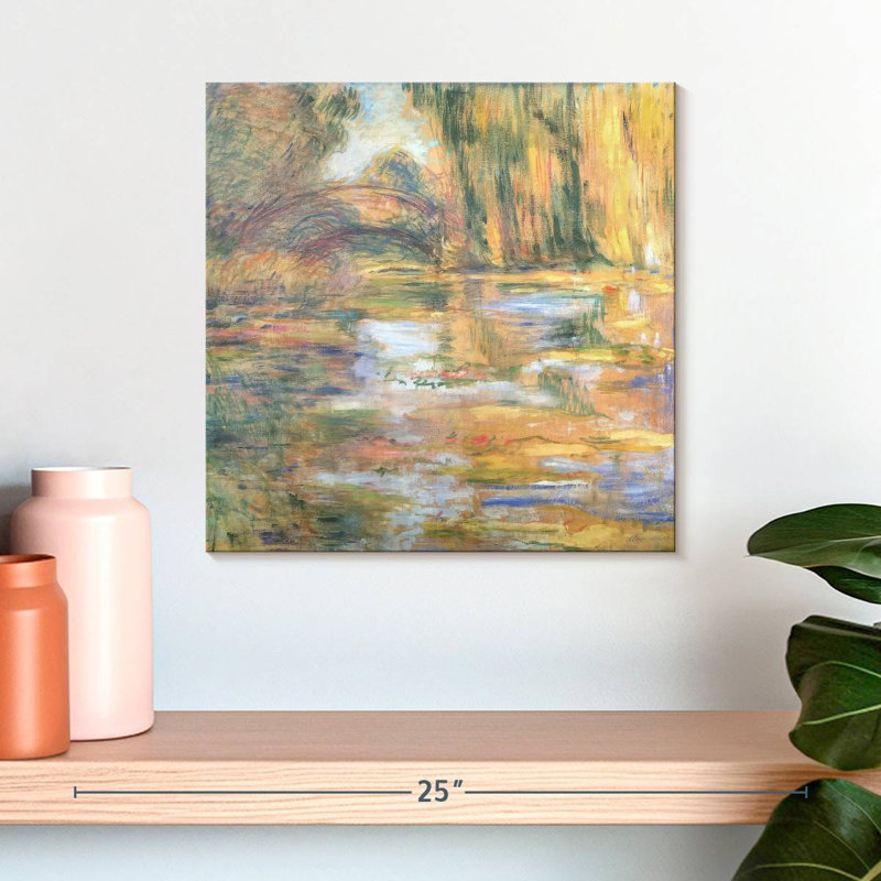 Avery Waterlily Pond - Le pont, H 16 po x l 16 po