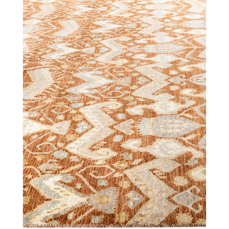 Overdyed One-of-a-Kind 9' 0" X 12' 4" Hand Knotted Area Rug