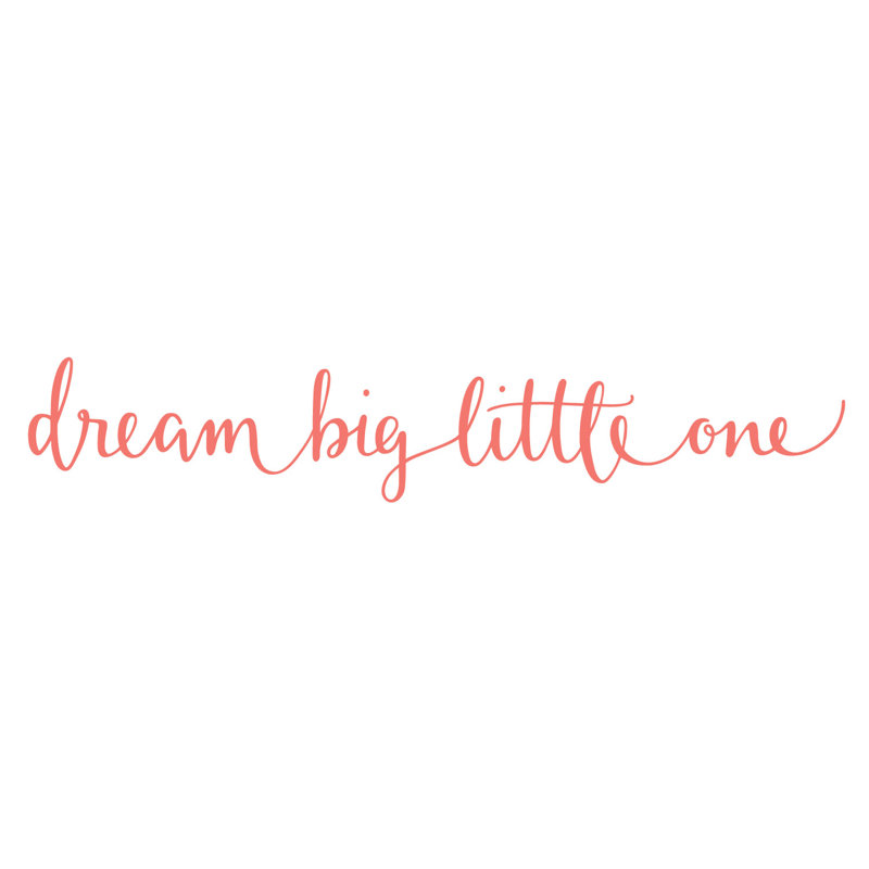 Wall Decal, 9cm H x 50cm W, Coral