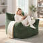 Ensemble de 2 fauteuils à billes surdimensionnés en mousse de velours côtelé 46 po-1247456038