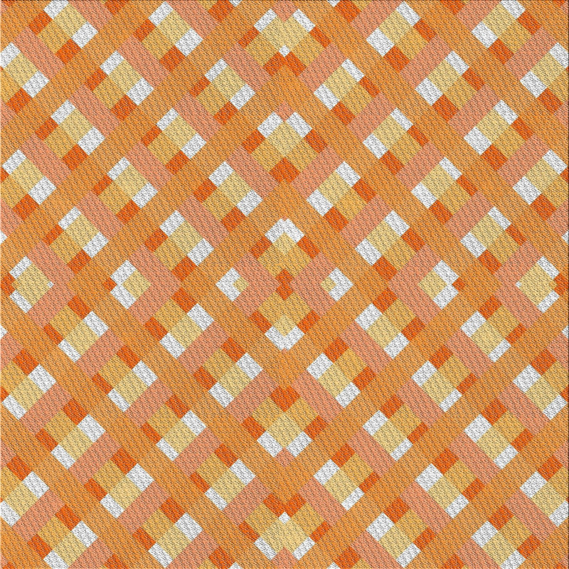 Plaid Indoor Rug, Square 4'