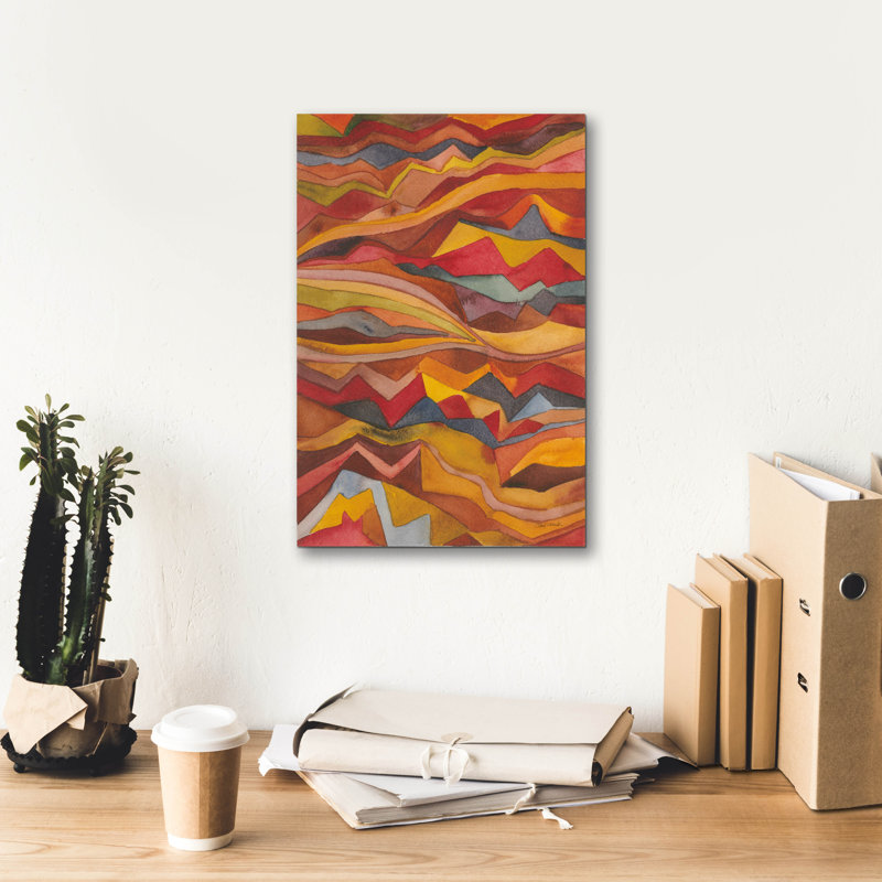 Art mural sur toile Union Rustic «Painted Desert 1» par Cheryl Warrick