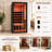 Duthss 1 Person Infrared Sauna for Home, 1700W Fast Heating Full Spectrum Sauna with Red Light Therapy, 7 Heaters (5 Carbon Panels & 2 Red Light Tubes), WiFi App Control, Indoor Spruce Wood Dry Spa, 35.4" x 35.4"x 70.86"-127282093