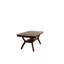 Table de salle à manger contemporaine en bois massif avec tablette - ameublement rectangulaire moderne pour la maison