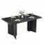 Table à manger rectangulaire en bois Alyria 70,87 po pour 8 personnes-1311340115-1311340113