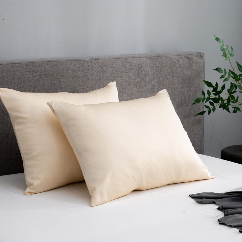 Silk Luxe Pillowcases (set of two), Queen Pillowcase, Black