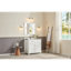 Meuble-lavabo en bois massif 36 po avec comptoir en marbre d'ingénierie 1 po, lavabo simple-106886534-106886533
