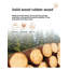 Portemanteaux en bois massif 23,6 * 11 * 64,1 po Protection de l'environnement solide Facile à assembler Peut être placé dans la chambre / entrée / salon-155218079