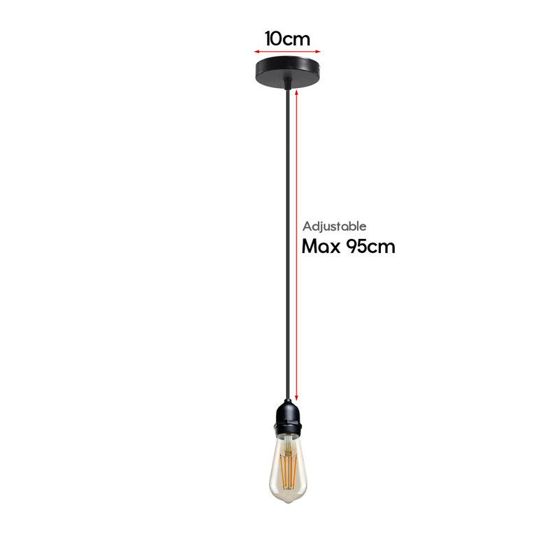 Arzetta 1 - Light Black Single Pendant, Yes