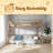 Full XL Over Queen Bunk Bed With Ladder And Guardrails-1476282160
