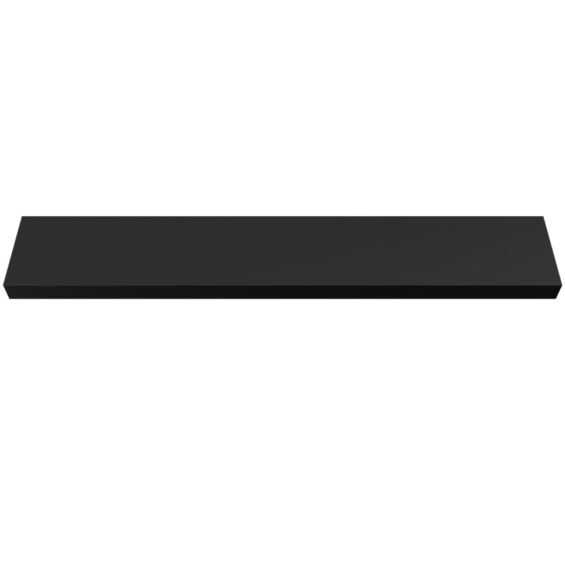 Painted Wood Floating Shelf, Black