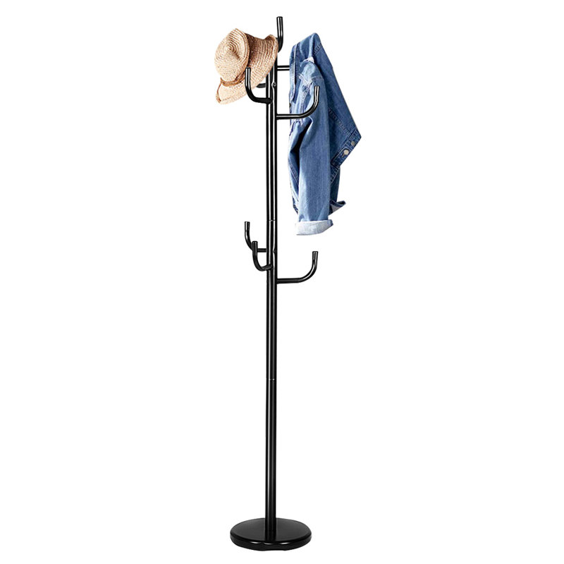 Eckles Iron Freestanding 8 - Hook Coat Rack