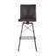 Diaw Swivel Upholstered Stool with Metal Frame-446288276-446288282