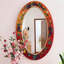Miroirs muraux ovales en similicuir-575599435-575599433