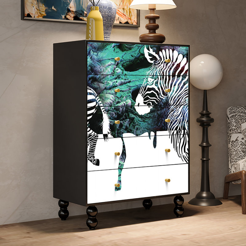 Armoire décorative à tiroirs de style français