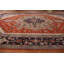 Tapis traditionnel indien orange en laine 16 x 25