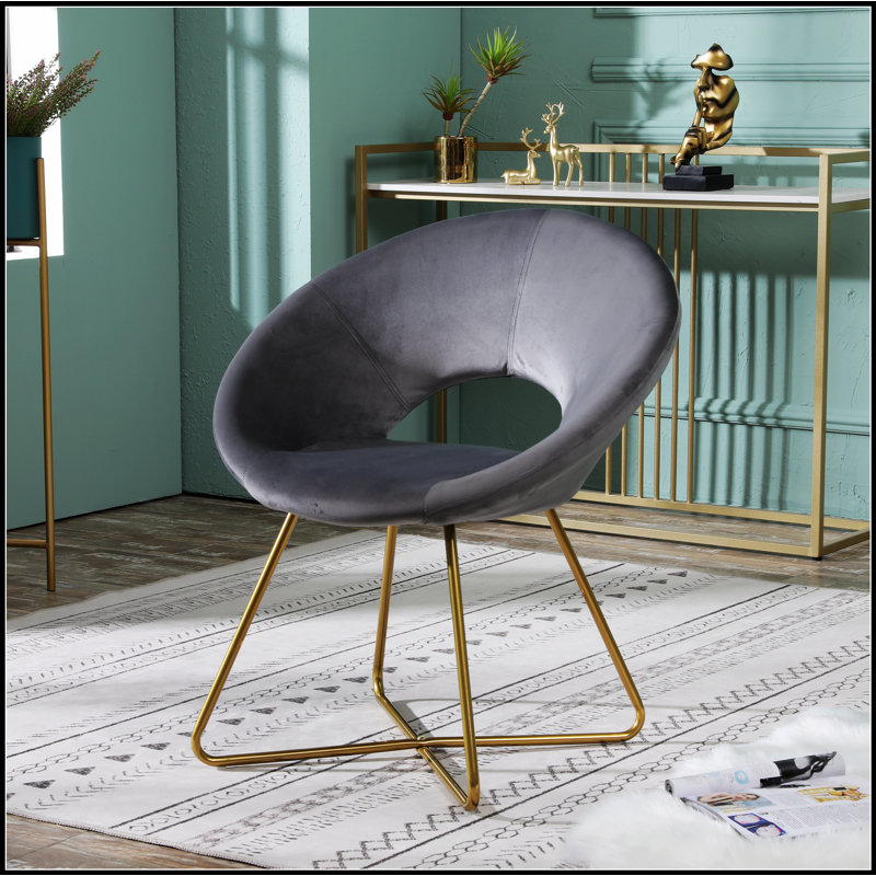 Fauteuil d'appoint Slatina, Gris
