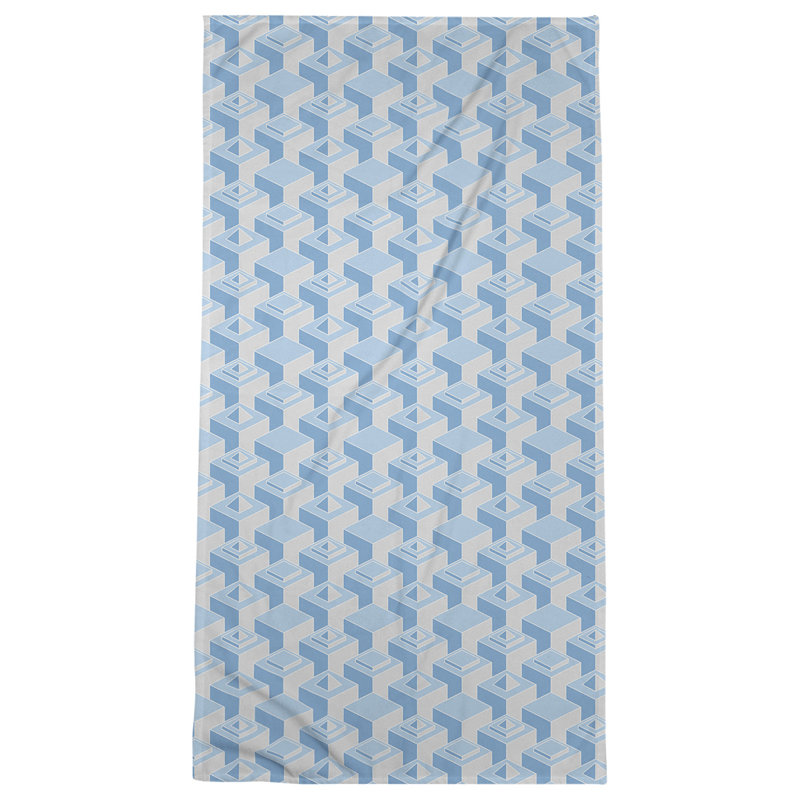 Jordao Bath Towel, Aqua Blue