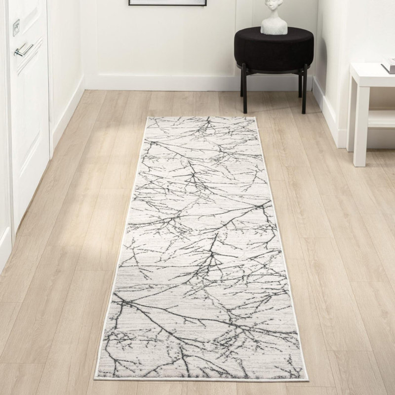 Modern Abstract Nature Area Rug, Runner 2' x 8'2"