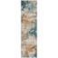 Tapis bleu sarcelle lavable à la machine intérieur / extérieur Xhevrie-112122624