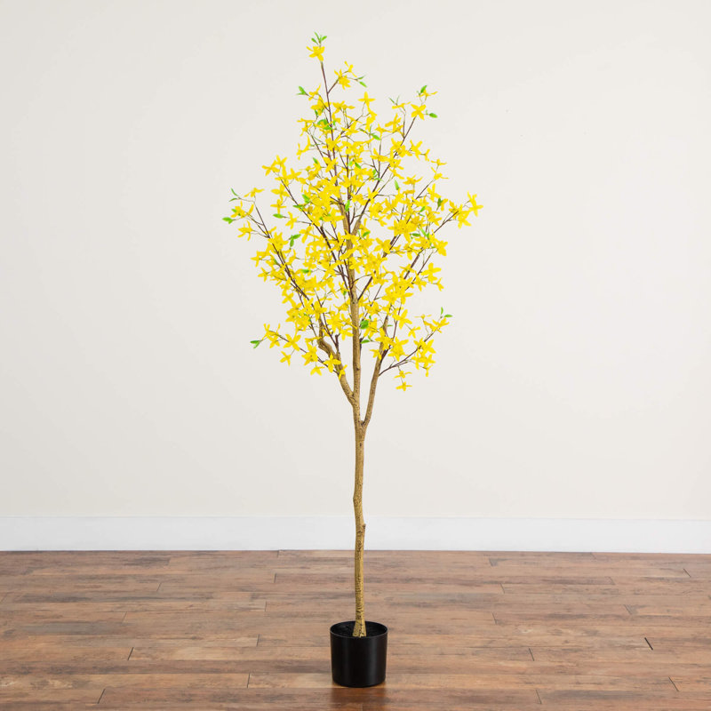 Artificial Forsythia Tree, 72" H x 25" W x 25" D