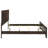 Villeparisis Dark Cocoa Eastern Panel Bed