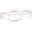 Bata Manufactured Wood Monitor Stand-229891597-229891593