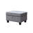 99.5"W Fabric Sectional Sofa With Left-Facing Chaise And Storage Ottoman-1893045892