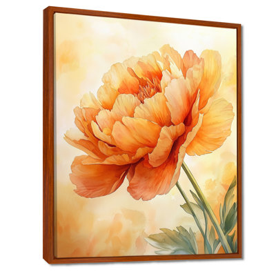 Art sur toile pivoines ensoleillées I