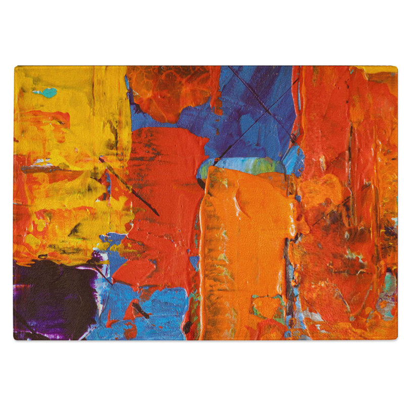 Tempered Glass Art Painting Vol.99 Chopping Board, 28.5 cm W x 20 cm L