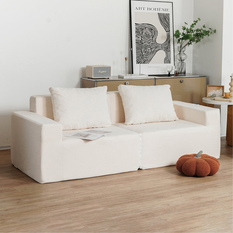 Versatile Convertible Sofa Chair With Removable And Washable Cover, Ergonomic Design For Ultimate Comfort And Convenience.
