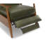 Fauteuil inclinable avec accoudoirs en bois Imona - vert fougère - ensemble de 2-138584871