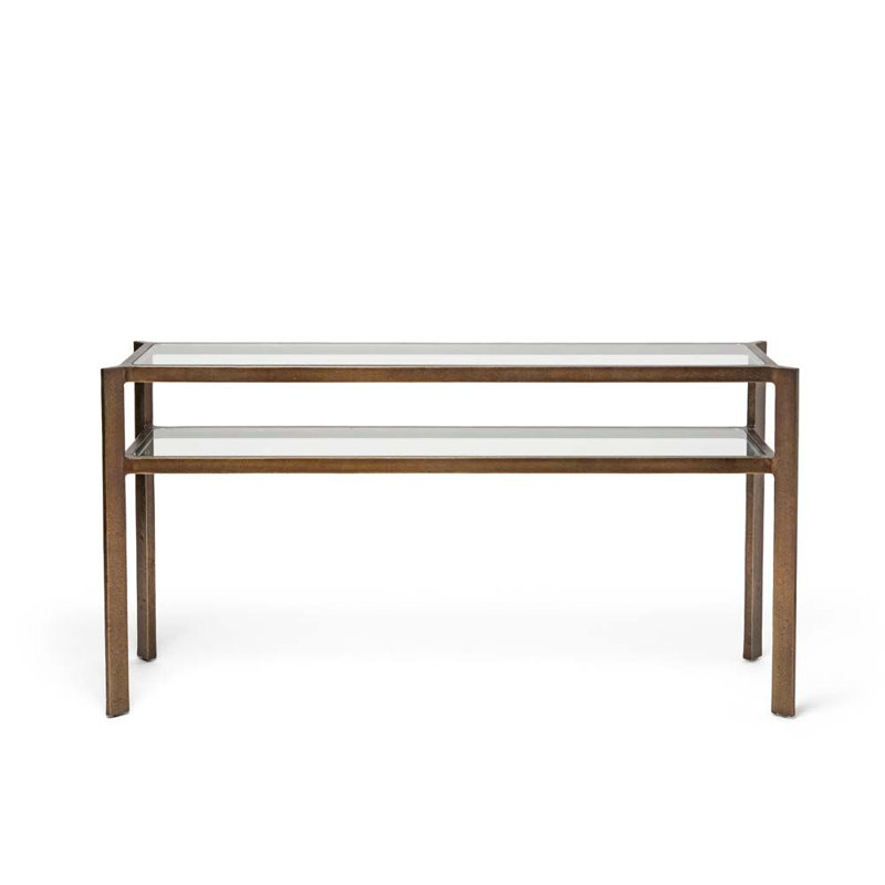 Linley 63'' W Glass Console Table