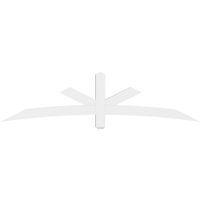 Support de pignon Alberta Alberta, H 21 po x l 84 po (pas: 6/12), P 4 po x F 4 po, PVC